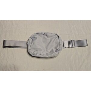 Gaiam Gray Fanny Pack Waist Pack Bag Zipper, Wipable, Adjustable Bag